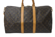 Load image into Gallery viewer, LOUIS VUITTON ルイヴィトン ボストンバッグ M41418 キーポルバンドリエール45 ブラウン PVC ヌメ革 ゴールド金具 良品 中古 4c076510