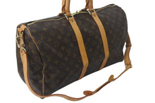 Load image into Gallery viewer, LOUIS VUITTON ルイヴィトン ボストンバッグ M41418 キーポルバンドリエール45 ブラウン PVC ヌメ革 ゴールド金具 良品 中古 4c076510