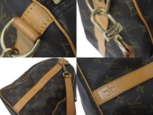 Load image into Gallery viewer, LOUIS VUITTON ルイヴィトン ボストンバッグ M41418 キーポルバンドリエール45 ブラウン PVC ヌメ革 ゴールド金具 良品 中古 4c076510