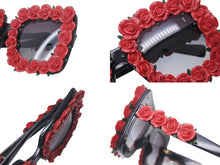 Load image into Gallery viewer, DOLCE &amp; GABBANA ドルチェアンドガッバーナ サングラス ローズ 薔薇 DG4253 ブラック レッド プラスチック 50□27 140 良品 中古 4c076527