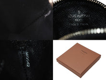 画像をギャラリービューアに読み込む, LOUIS VUITTON ルイヴィトン モノグラムサテン コントドゥフェ コインケース M92272 ブラック リンゴ 財布 小物 美品 中古 4c076540