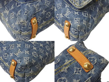 Load image into Gallery viewer, LOUIS VUITTON ルイヴィトン バギーGM ショルダーバッグ M95048 モノグラムデニム ブルー ベージュ 美品 中古 4c076459