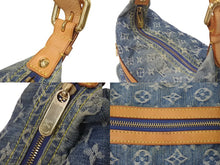 Load image into Gallery viewer, LOUIS VUITTON ルイヴィトン バギーGM ショルダーバッグ M95048 モノグラムデニム ブルー ベージュ 美品 中古 4c076459