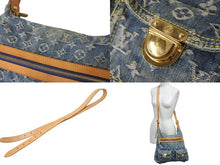 Load image into Gallery viewer, LOUIS VUITTON ルイヴィトン バギーGM ショルダーバッグ M95048 モノグラムデニム ブルー ベージュ 美品 中古 4c076459