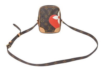 極美品 LOUIS VUITTON ルイヴィトン ゲーム オン パナム ショルダーバッグ モノグラム ブラウン ハート M57450 中古 4c076553
