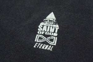 未使用 SAINT Mxxxxxx × FEAR OF GOD セントマイケル フィア―オブゴッド 25SS FG_SS Tシャツ ブラック SM HR3 0000 C01 サイズOS 中古 4c076554 