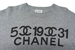CHANEL シャネル スウェット トレーナー 5 19 31 ココマーク ロゴ 26412 1990年代 ヴィンテージ Lサイズ グレー 美品 中古 4c076557