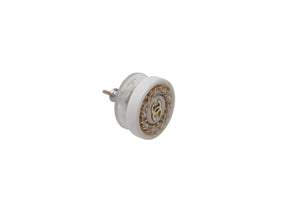 CHANEL シャネル ラウンド ココマーク チェーン ピアス ホワイト ゴールド ロゴ 2g アクセサリー ジュエリー 小物 美品 中古 4c076564