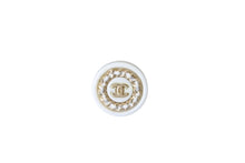Load image into Gallery viewer, CHANEL シャネル ラウンド ココマーク チェーン ピアス ホワイト ゴールド ロゴ 2g アクセサリー ジュエリー 小物 美品 中古 4c076564