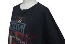 画像をギャラリービューアに読み込む, VINTAGE ヴィンテージ 90&#39;s SIN Ten Inch Spikes ナインインチネイルズサンプリング Tシャツ サイズXL ブラック 古着 美品 中古 4c075767 
