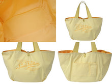 画像をギャラリービューアに読み込む, LOUIS VUITTON ルイヴィトン カバ イパネマPM トートバッグ M95985 リバーシブル イエロー コットンキャンバス レザー ゴールド金具 美品 中古 4c076596