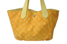 画像をギャラリービューアに読み込む, LOUIS VUITTON ルイヴィトン カバ イパネマPM トートバッグ M95985 リバーシブル イエロー コットンキャンバス レザー ゴールド金具 美品 中古 4c076596