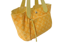画像をギャラリービューアに読み込む, LOUIS VUITTON ルイヴィトン カバ イパネマPM トートバッグ M95985 リバーシブル イエロー コットンキャンバス レザー ゴールド金具 美品 中古 4c076596