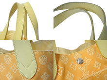 画像をギャラリービューアに読み込む, LOUIS VUITTON ルイヴィトン カバ イパネマPM トートバッグ M95985 リバーシブル イエロー コットンキャンバス レザー ゴールド金具 美品 中古 4c076596
