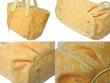 画像をギャラリービューアに読み込む, LOUIS VUITTON ルイヴィトン カバ イパネマPM トートバッグ M95985 リバーシブル イエロー コットンキャンバス レザー ゴールド金具 美品 中古 4c076596
