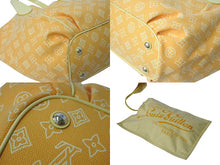画像をギャラリービューアに読み込む, LOUIS VUITTON ルイヴィトン カバ イパネマPM トートバッグ M95985 リバーシブル イエロー コットンキャンバス レザー ゴールド金具 美品 中古 4c076596