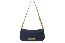 Load image into Gallery viewer, Christian Dior クリスチャンディオール ワンショルダーバッグ MA1929 デニム レザー インディゴブルー ゴールド金具 美品 中古 4c076638