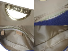 Load image into Gallery viewer, Christian Dior クリスチャンディオール ワンショルダーバッグ MA1929 デニム レザー インディゴブルー ゴールド金具 美品 中古 4c076638