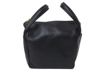 Load image into Gallery viewer, CHRISTIAN DIOR クリスチャンディオール ハンドバッグ ロゴ チャーム イタリア製 レザー ブラック ゴールド金具 美品 中古 4c076641
