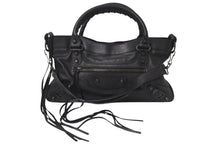 Load image into Gallery viewer, BALENCIAGA バレンシアガ ザ ファースト 2WAY ハンドバッグ ショルダーバッグ 10周年記念 103208 ブラック 美品 中古 4c076642