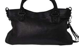 BALENCIAGA バレンシアガ ザ ファースト 2WAY ハンドバッグ ショルダーバッグ 10周年記念 103208 ブラック 美品 中古 4c076642