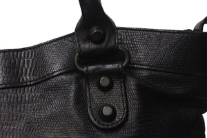 BALENCIAGA バレンシアガ ザ ファースト 2WAY ハンドバッグ ショルダーバッグ 10周年記念 103208 ブラック 美品 中古 4c076642