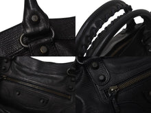 Load image into Gallery viewer, BALENCIAGA バレンシアガ ザ ファースト 2WAY ハンドバッグ ショルダーバッグ 10周年記念 103208 ブラック 美品 中古 4c076642