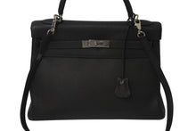 Load image into Gallery viewer, HERMES エルメス ケリー32 内縫い ヴェールグリス □F刻印 トリヨンクレマンス シルバー金具 ハンドバッグ 2WAY 中古 4c076670