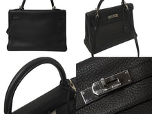 Load image into Gallery viewer, HERMES エルメス ケリー32 内縫い ヴェールグリス □F刻印 トリヨンクレマンス シルバー金具 ハンドバッグ 2WAY 中古 4c076670