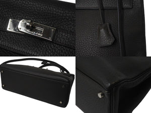 HERMES エルメス ケリー32 内縫い ヴェールグリス □F刻印 トリヨンクレマンス シルバー金具 ハンドバッグ 2WAY 中古 4c076670