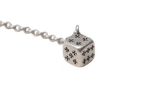 Load image into Gallery viewer, CHROME HEARTS クロムハーツ DICE DBL ダブルダイス ドロップピアス 片耳 シルバー925 重量約10.0g 美品 中古 4c076675