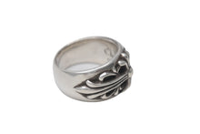 Load image into Gallery viewer, 極美品 CHROME HEARTS クロムハーツ フローラルクロス リング 指輪 サイズ16号 重量約16.9g シルバー925 中古 4c076676