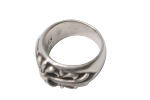 極美品 CHROME HEARTS クロムハーツ フローラルクロス リング 指輪 サイズ16号 重量約16.9g シルバー925 中古 4c076676