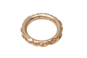 極美品 CHROME HEARTS クロムハーツ スクロールバンドリング 重量約16.6g 22K サイズ21.5号 1994/22K刻印 ゴールド 中古 4c076677