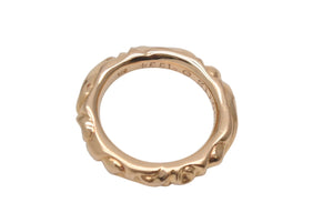 極美品 CHROME HEARTS クロムハーツ スクロールバンドリング 重量約16.6g 22K サイズ21.5号 1994/22K刻印 ゴールド 中古 4c076677
