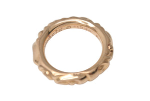 極美品 CHROME HEARTS クロムハーツ スクロールバンドリング 重量約16.6g 22K サイズ21.5号 1994/22K刻印 ゴールド 中古 4c076677