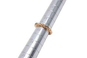 極美品 CHROME HEARTS クロムハーツ スクロールバンドリング 重量約16.6g 22K サイズ21.5号 1994/22K刻印 ゴールド 中古 4c076677