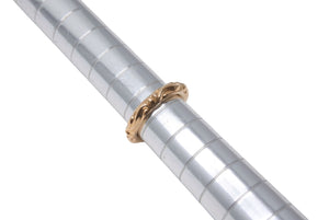 極美品 CHROME HEARTS クロムハーツ スクロールバンドリング 重量約16.6g 22K サイズ21.5号 1994/22K刻印 ゴールド 中古 4c076677