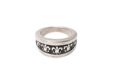 CHROME HEARTS クロムハーツ ナローVバンド BSフレアリング 指輪 サイズ21号 重量約18.3g シルバ−925 美品 中古 4c076678