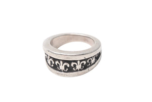 CHROME HEARTS クロムハーツ ナローVバンド BSフレアリング 指輪 サイズ21号 重量約18.3g シルバ−925 美品 中古 4c076678