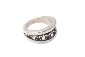 CHROME HEARTS クロムハーツ ナローVバンド BSフレアリング 指輪 サイズ21号 重量約18.3g シルバ−925 美品 中古 4c076678