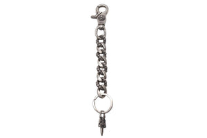 CHROME HEARTS クロムハーツ CLIP CHAIN FANCY LONG ファンシー ロングクリップ キーチェーン 8リンク ダガー 約:93.7g 美品 中古 4c076680
