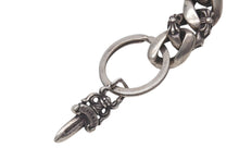 画像をギャラリービューアに読み込む, CHROME HEARTS クロムハーツ CLIP CHAIN FANCY LONG ファンシー ロングクリップ キーチェーン 8リンク ダガー 約:93.7g 美品 中古 4c076680