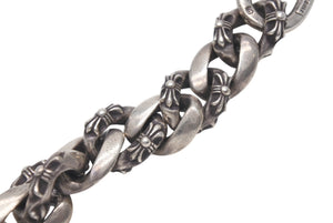 CHROME HEARTS クロムハーツ CLIP CHAIN FANCY LONG ファンシー ロングクリップ キーチェーン 8リンク ダガー 約:93.7g 美品 中古 4c076680