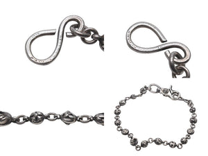 CHROME HEARTS クロムハーツ マルチボール ウォレットチェーン ショート シルバー SV925 146.7g 美品 中古 4c076683