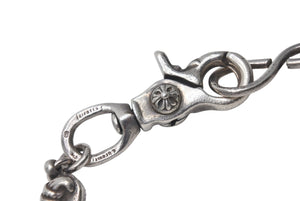 CHROME HEARTS クロムハーツ マルチボール ウォレットチェーン ショート シルバー SV925 146.7g 美品 中古 4c076683