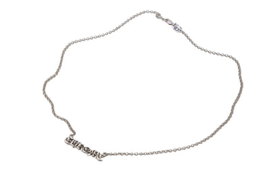 CHROME HEARTS クロムハーツ NKLC CHAIN CHROME STD ROLL CHAIN レター ロールチェーン ネックレス SV925 重量約6.3g インボイス付き 美品 中古 4c076691