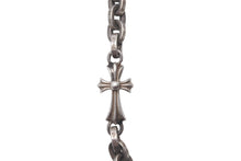 画像をギャラリービューアに読み込む, 極美品 CHROME HEARTS クロムハーツ PAPER CHAIN NECKLACE ペーパーチェーン ベイビーファットクロス ネックレス 18インチ 32.3g シルバ−925 中古 4c076692