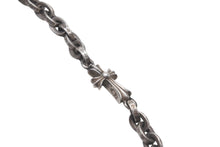 画像をギャラリービューアに読み込む, 極美品 CHROME HEARTS クロムハーツ PAPER CHAIN NECKLACE ペーパーチェーン ベイビーファットクロス ネックレス 18インチ 32.3g シルバ−925 中古 4c076692