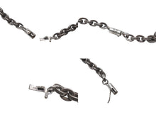 画像をギャラリービューアに読み込む, 極美品 CHROME HEARTS クロムハーツ PAPER CHAIN NECKLACE ペーパーチェーン ベイビーファットクロス ネックレス 18インチ 32.3g シルバ−925 中古 4c076692